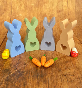 4er Set bunte Häschen