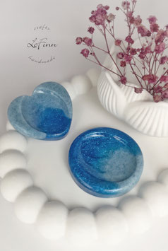 Set 7 Blau Hellblau Glitzer