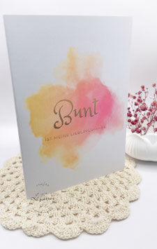 Klappkarte "Bunt ist meine Lieblingsfarbe"