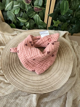Lätzchen "rosa hearts"