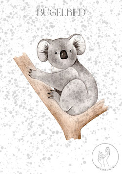 Bügelbild Koala ohne Blätter
