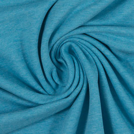 Sommersweat / French Terry aqua meliert
