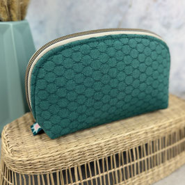 Kosmetiktasche Hohe Lene - Honeycomb teal