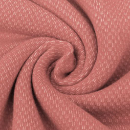 Kuschel-Jacquard rose - ABVERKAUF - 50% Rabatt