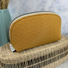 Kosmetiktasche Hohe Lene - Honeycomb senf