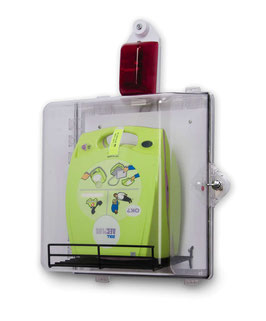 Zoll AED Plus transparenter Wandschrank mit Warnleuchte