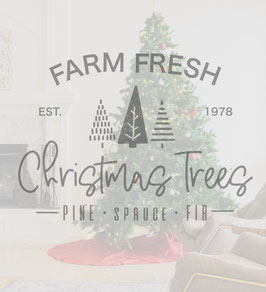 Bügelbild "Farm Fresh christmas Trees"