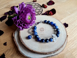 Bracelet Sodalite & son cristal brute