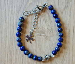 Bracelet Lapis Lazuli & sa tortue