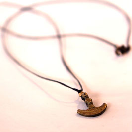 linen necklace with anchor