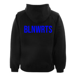 Back Logo Blue Hoodie / Black