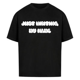 JUST WRITING MY NAME TEE BLACK