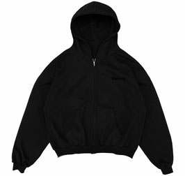 Zip Hoodie Black on Black