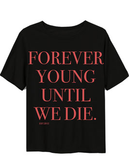 Forever Young Tee Black