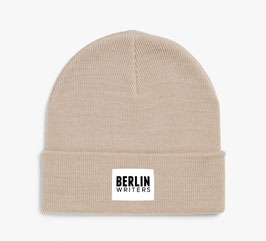 BEANIE LOGO BEIGE