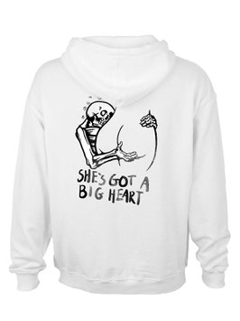 Heart Hoodie - White