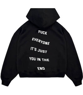 JUST YOU HOODED BLACK