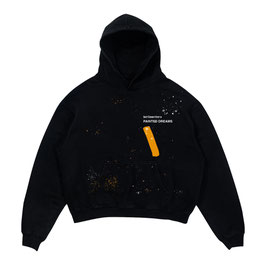 BLACK HOODIE SPLATTER