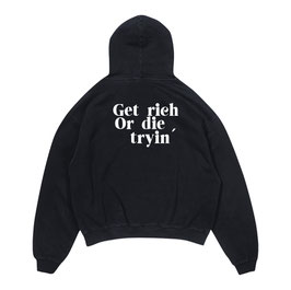 Get Rich Hoodie Black