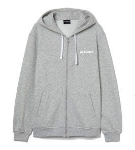 Heavy Grey Zip Hoodie