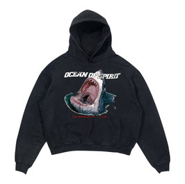 Shark Hoodie Black