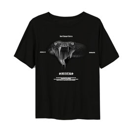 SNAKE TEE - BLACK