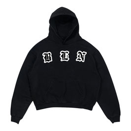 SHORT CUT HOODIE - BLACK