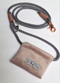 Borsetta Se Chic + guinzaglio Standard Rosato