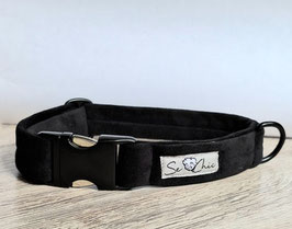 Collare Se Chic grande con chiusura a scatto in nero