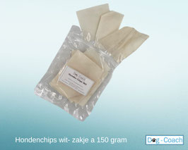Honden Chips Wit - zakje a 150 gram