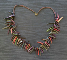 collier en bois multicolors    :  Thailande
