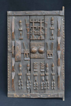 Porte de grenier a grain  :  Dogon