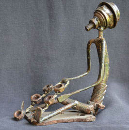 Sculpture Africaine en métal de récupération  Simonet  :  Bénin