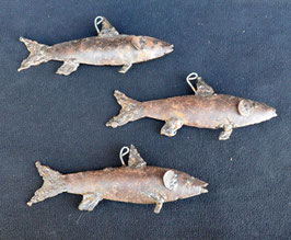 3 Sardines  en métal recyclé  :   Zimbabwe