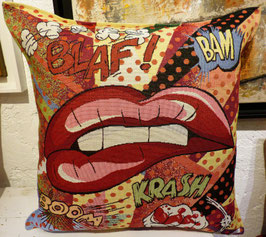 Coussin Pop'art lips