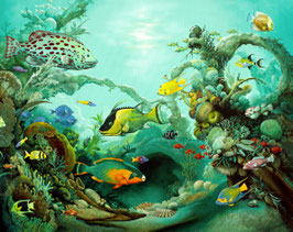 Kunstdruck - Coral Reef Fish
