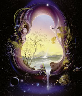 Kunstdruck - Das Tor im All