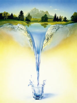 Kunstdruck - Wasser und Wald