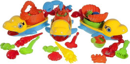Bieco Sandspielzeug Fisch, 5-teilig, Strandspielzeug Strandset