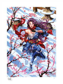 Psylocke Demon Days Fine Art Print Marvel Kunstdruck X-Men 46 x 61 cm - ungerahmt Sideshow