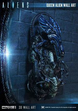Alien Queen Head Trophy Aliens 3D Wand-Relief 57x33cm Prime 1 Studio