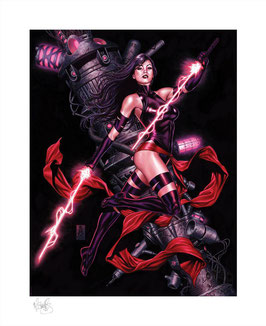 Psylocke Fine Art Print Marvel Comics 46 x 56cm ungerahmt Kunstdruck Sideshow