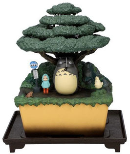 Bonsai Water Garden Kasajuku Mein Nachbar Totoro Anime Statue / Brunnen 24cm Semic