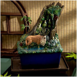 Prinzessin Mononoke Statue Bonsai Water Garden Mysterious Forest 24cm Semic