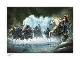 Flight to the Ford Der Herr der Ringe Art Print 61 x 46cm - Kunstdruck ungerahmt Sideshow