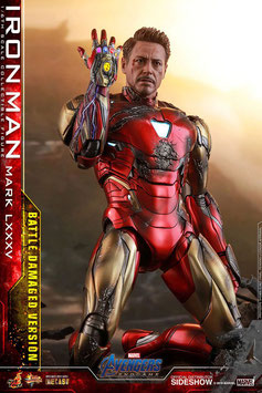 Iron Man Mark LXXXV Battle Damaged 1/6 Marvel Endgame MMS Diecast Actionfigur 32cm Hot Toys