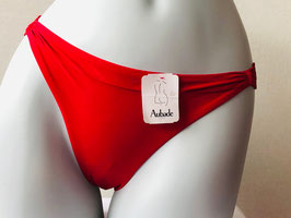 Rotes Bikini-Höschen mit Applikation, von Aubade / Größe 38
