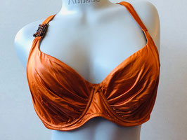 Orangefarbenes Bügel-Bikinitop von RCrescentini / Größe 85 D