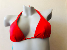 Rot/Weisses Halterneck-Bikinitop von Valerie Blu / Größe 34/36