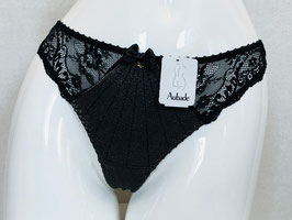 Eleganter Spitzen- und Lurex-String von Aubade / Größe 36